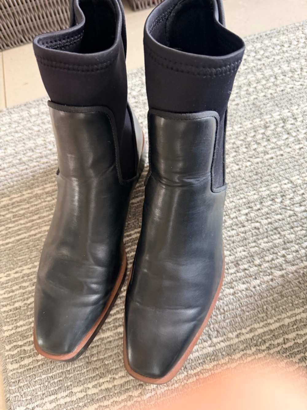 Zara Chelsea faux  Ankle Boots - Picture 4 of 4
